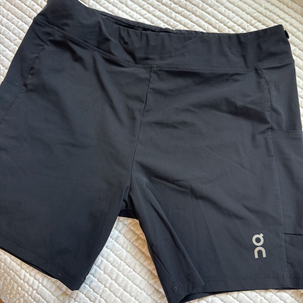 On Running Hybrid Shorts Black Men’s L Performance Training Shorts